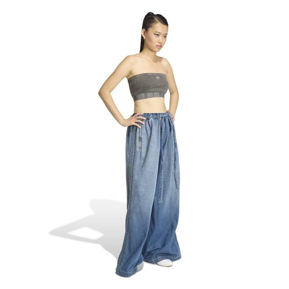 ADIDAS ORIGINALS ESSENTIALS RIB BANDEAU TOP WASHED