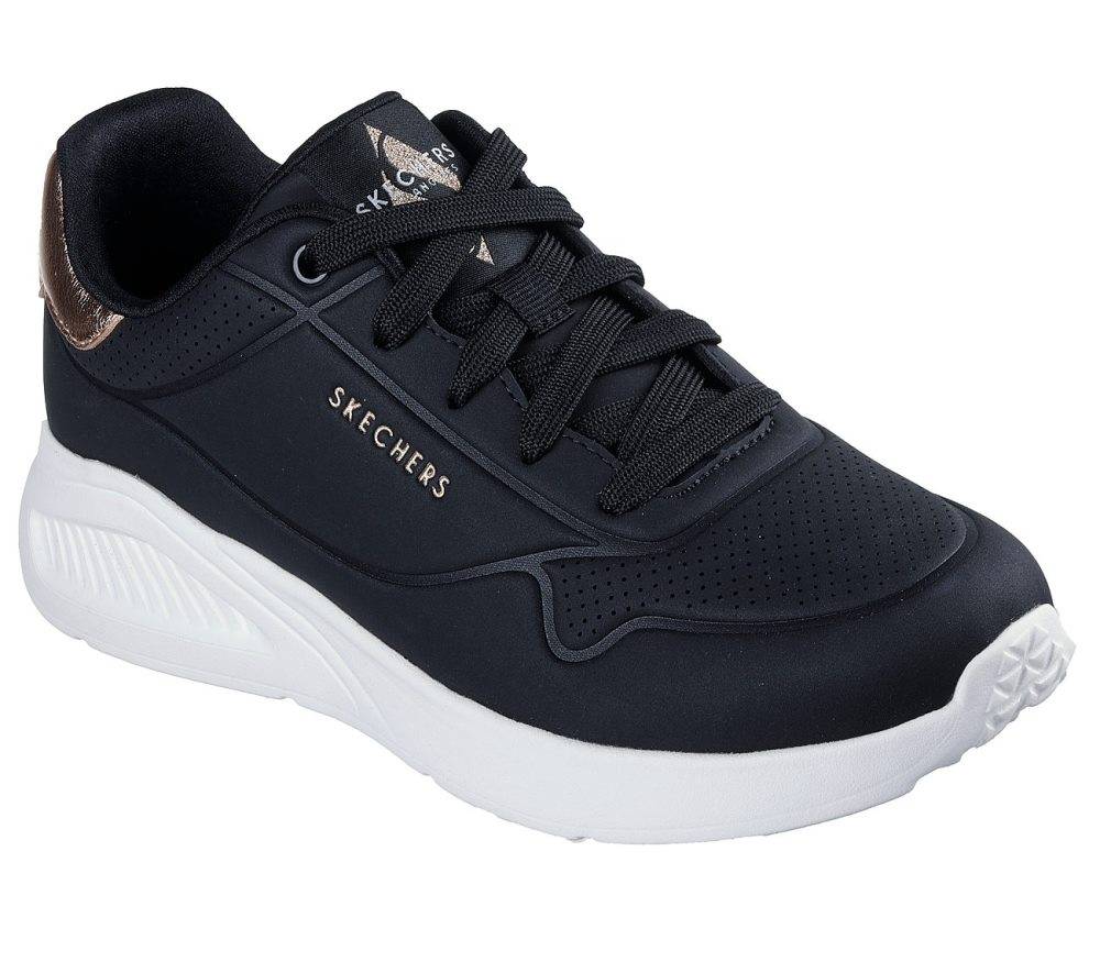 SKECHERS UNO LITE - SHIMMER ALONG EMBOSSED DURALEATHER WOMENS SNEAKERS