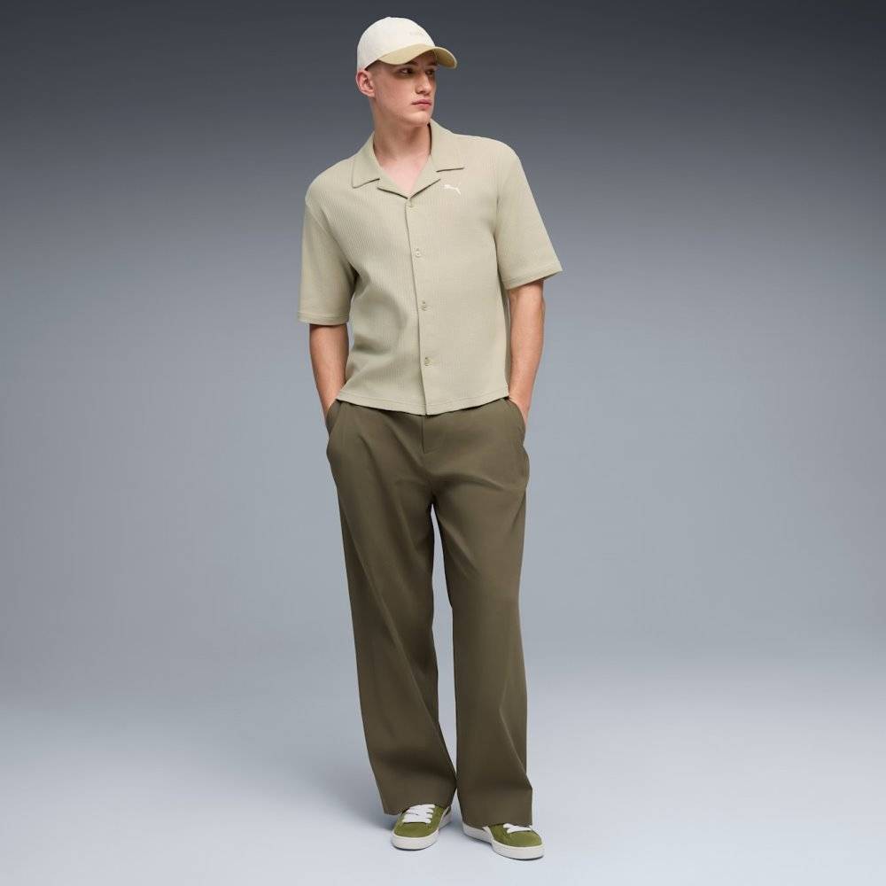 PUMA WARDROBE ESS WAFFLE BOXY SHIRT