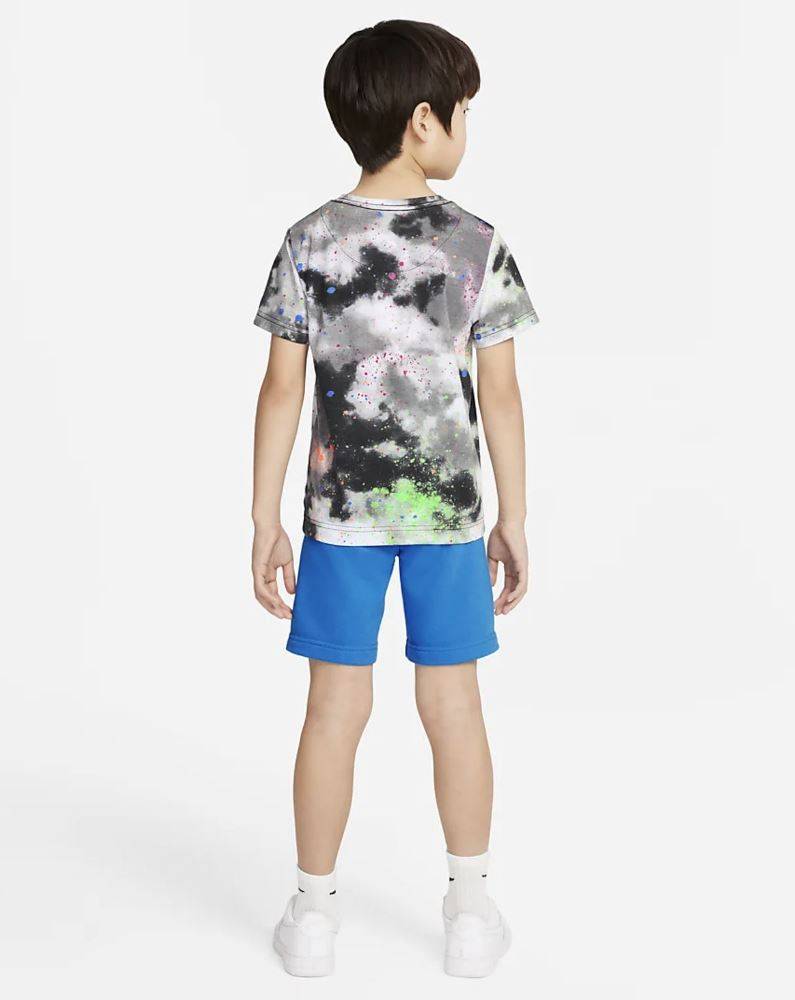 NIKE LITTLE KIDS TIE DYE TEE-SHORT SET