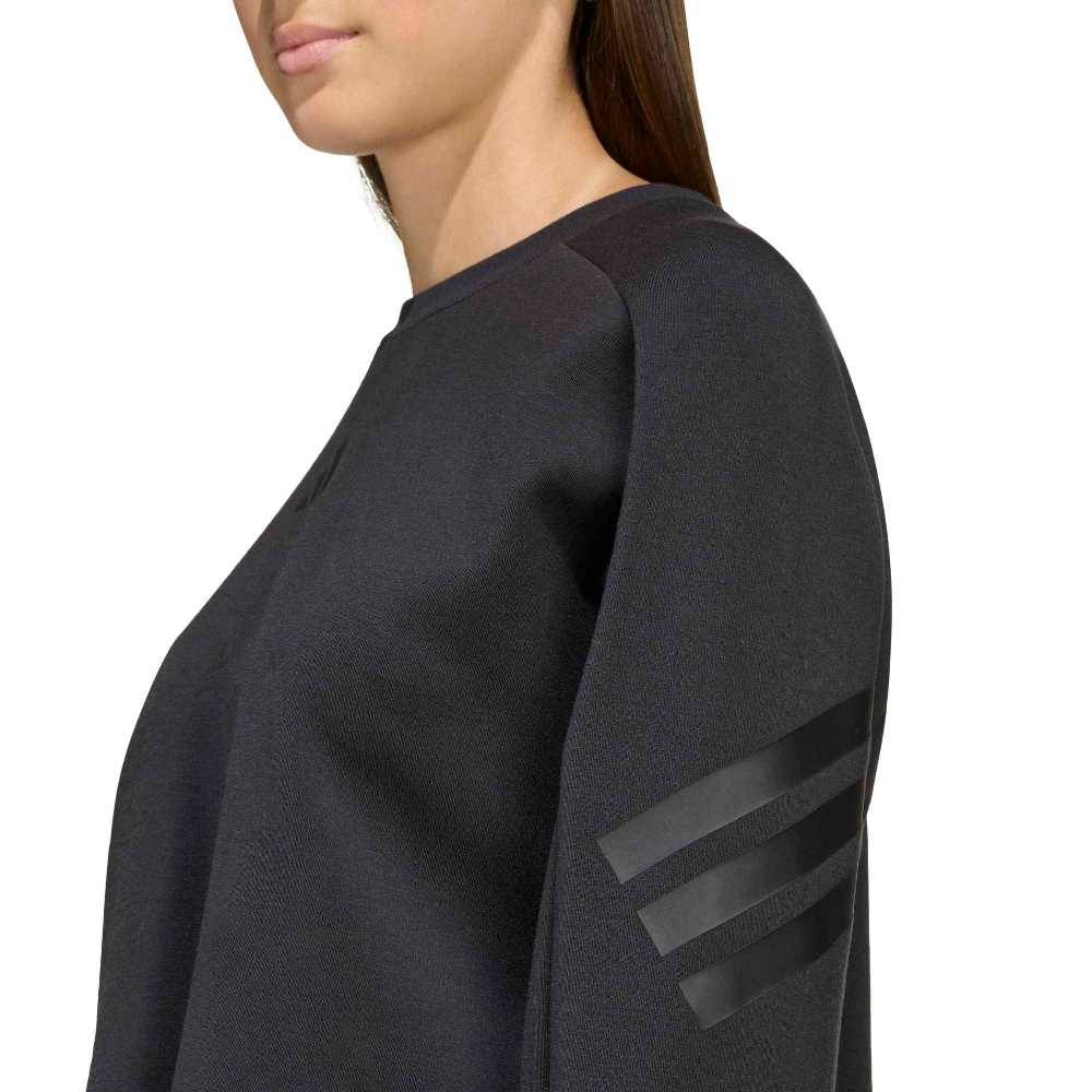 ADIDAS GIRLS FUTURE ICONS 3 STRIPES CROPPED SWEATSHIRT