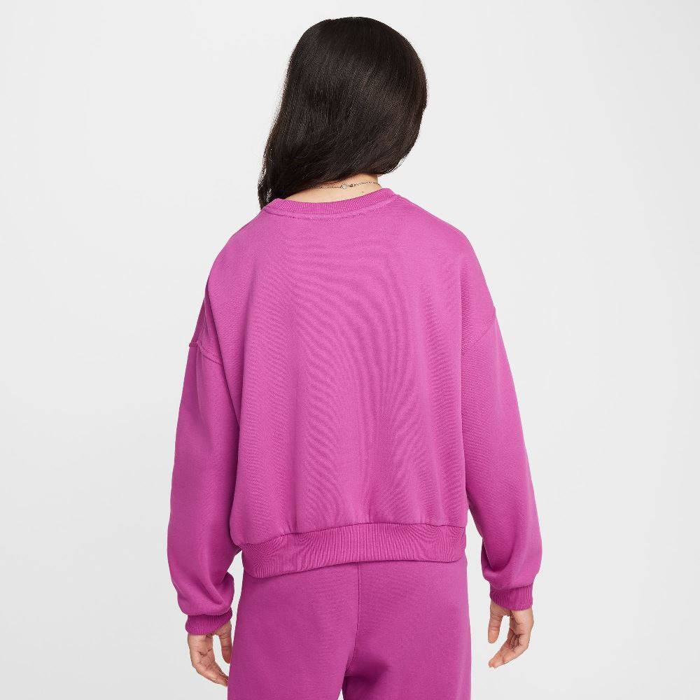 NIKE GIRLS NSW FLEECE BOXY CREW-NECK
