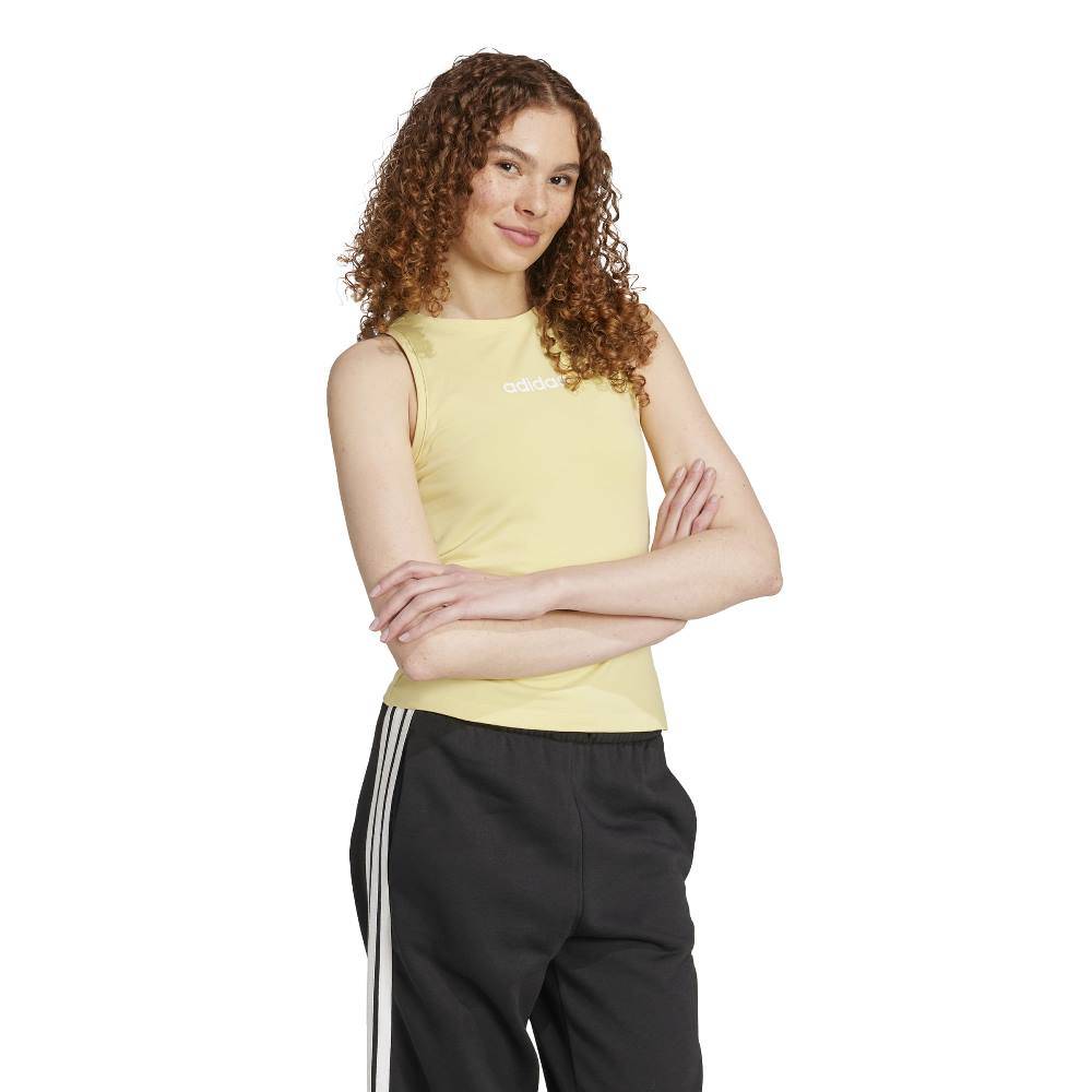 ADIDAS ESSENTIALS LINEAR SLIM COTTON TANK