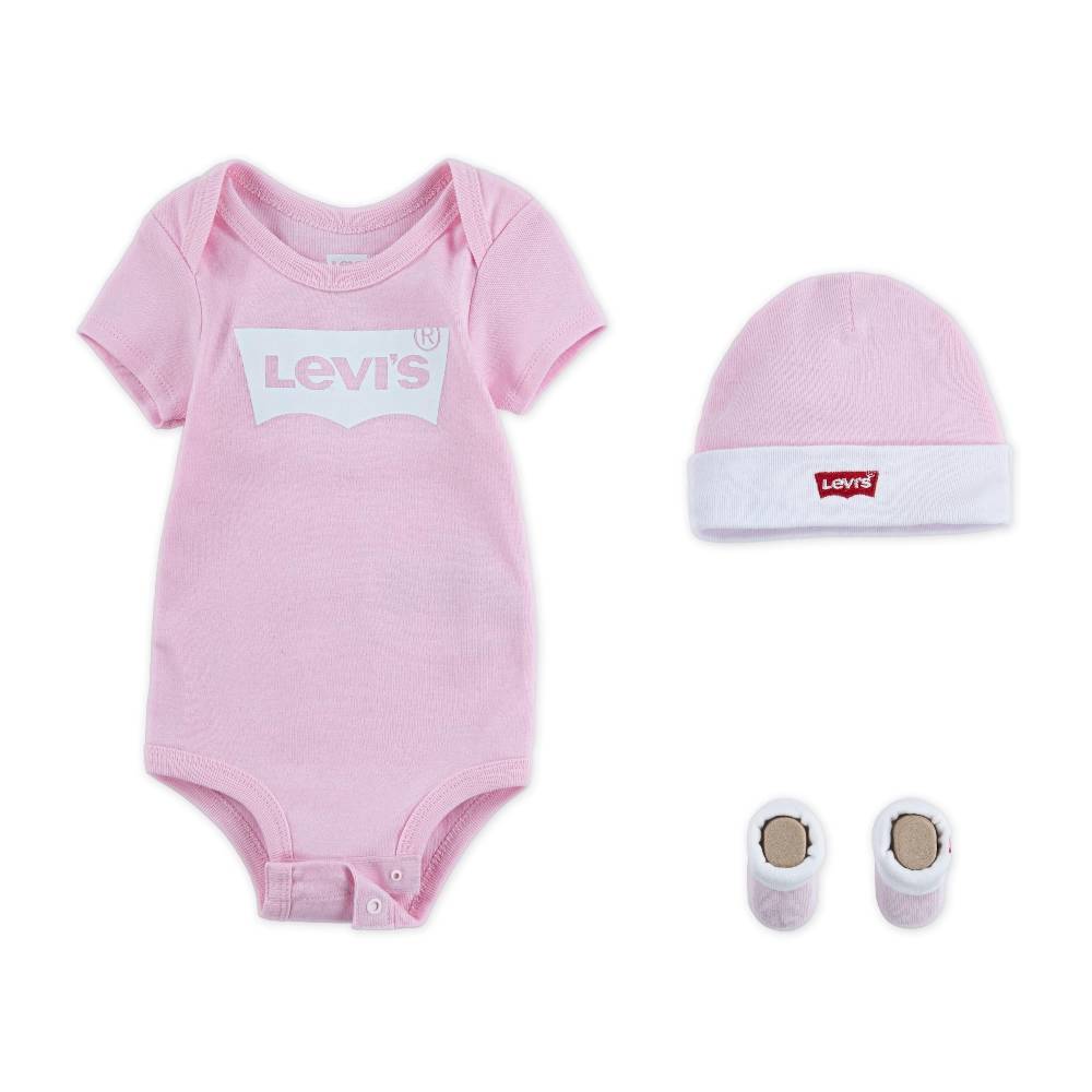 LEVIS BODYSUIT HAT BOOTIE SET