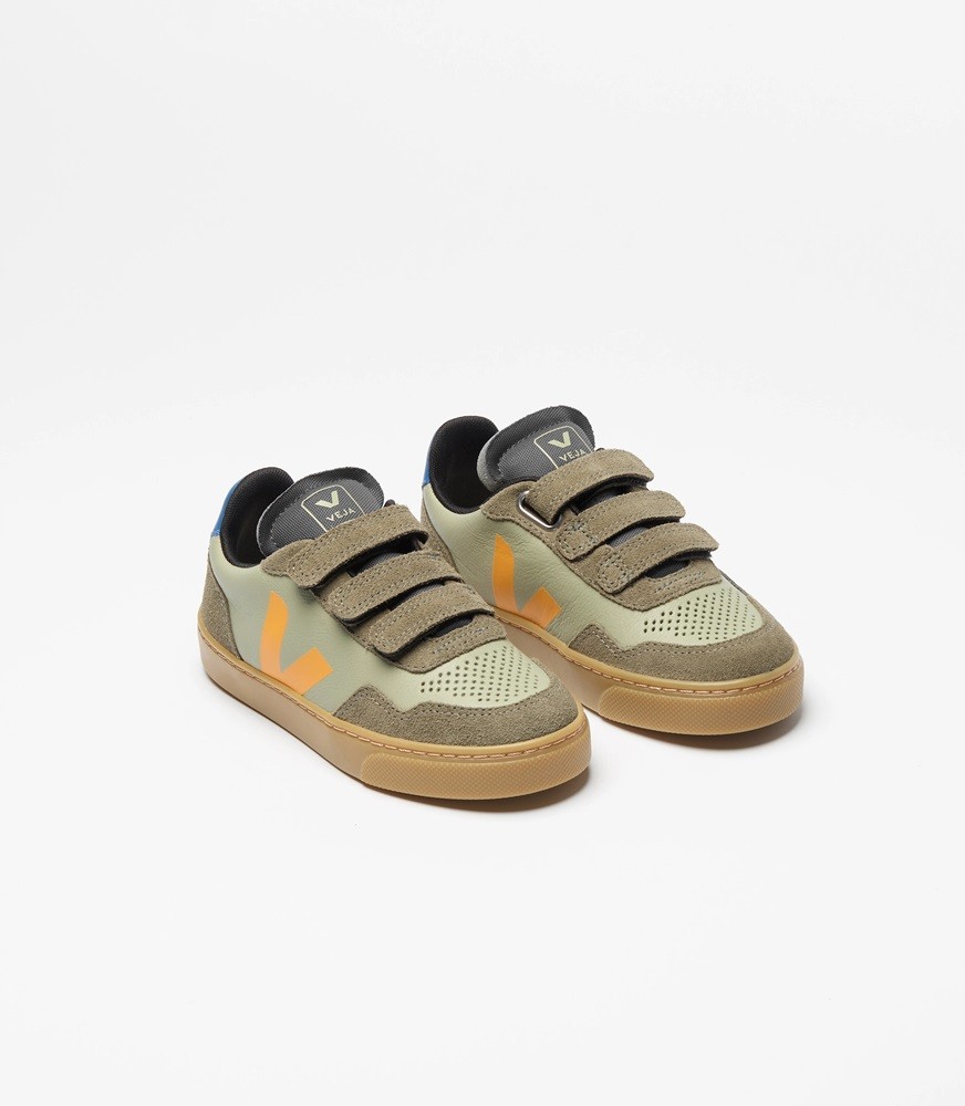 VEJA V-90 ORGANIC TRACED LEATHER INFANT