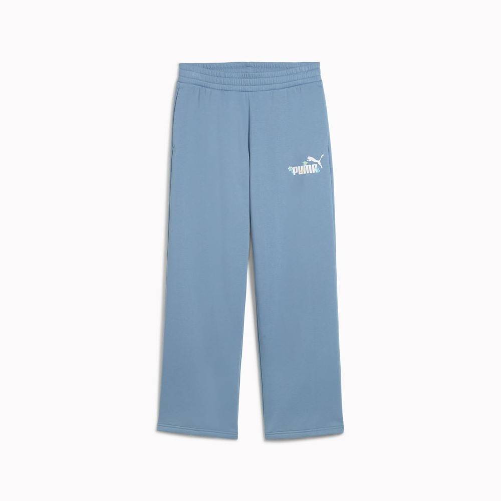 PUMA ESS NATURE 2.0 COMFORT LOGO STRAIGHT PANTS FLEECE OP