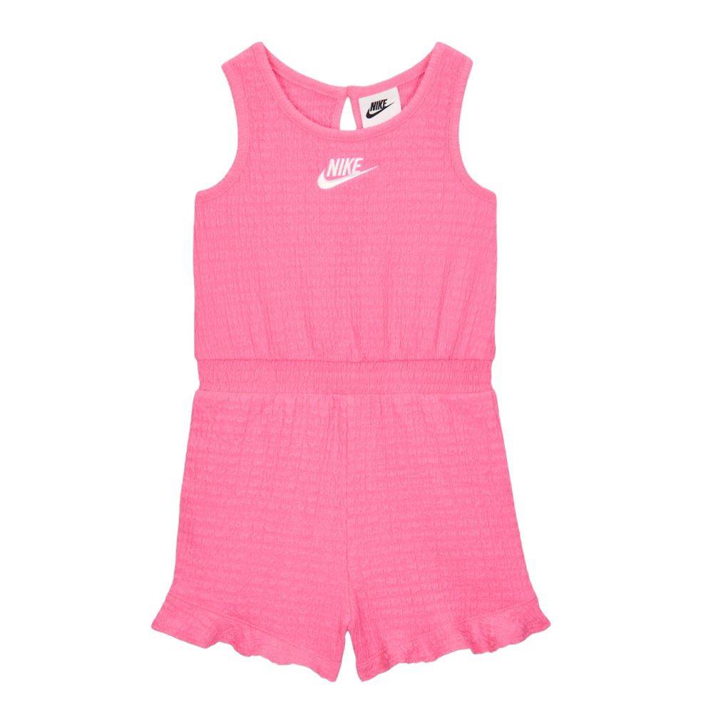 NIKE LITTLE GIRLS TEXTURED ROMPER