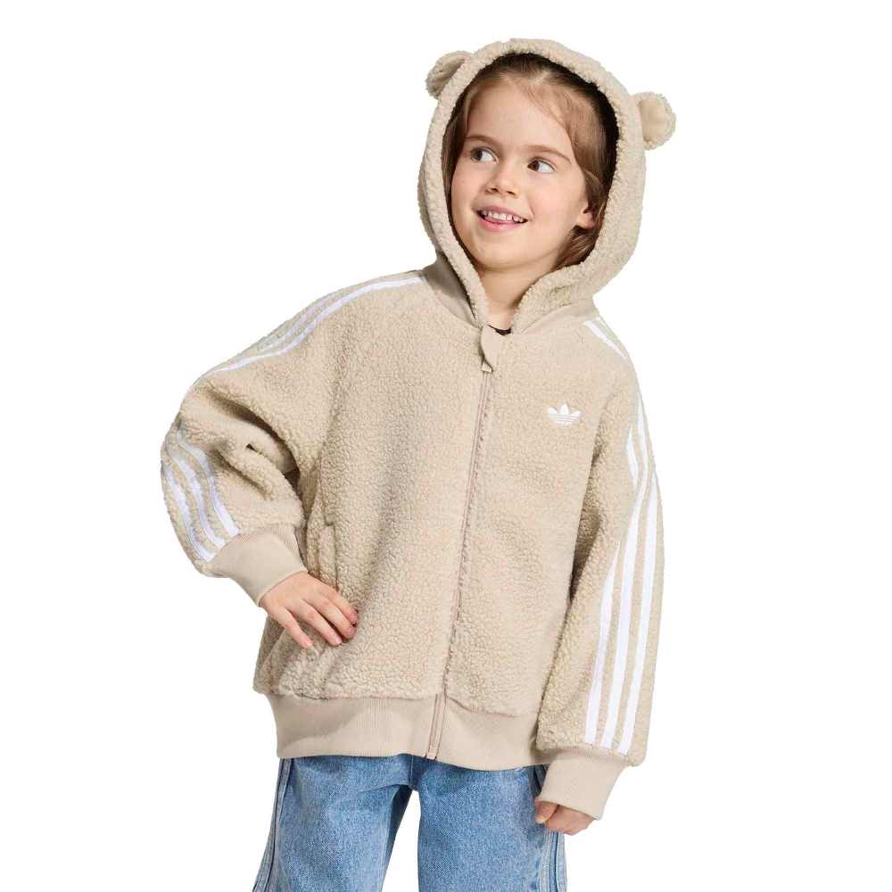 ADIDAS ORIGINALS LITTLE GIRLS CARE BEARS SST TEDDY FLEECE HOODED TT
