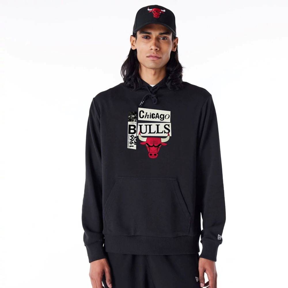 NEW ERA NEWSPAPER GRAPHIC HOODIE CHICAGO BULLS
