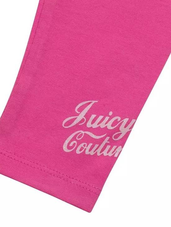 JUICY HEART FRILL DRESS & LEGGING SET
