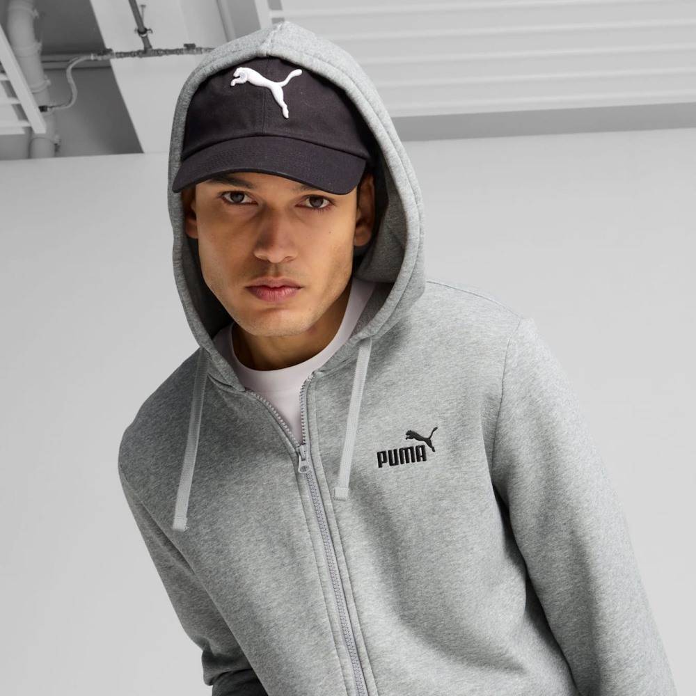 PUMA ESS SMALL NO. 1 LOGO FULL-ZIP HOODIE FL