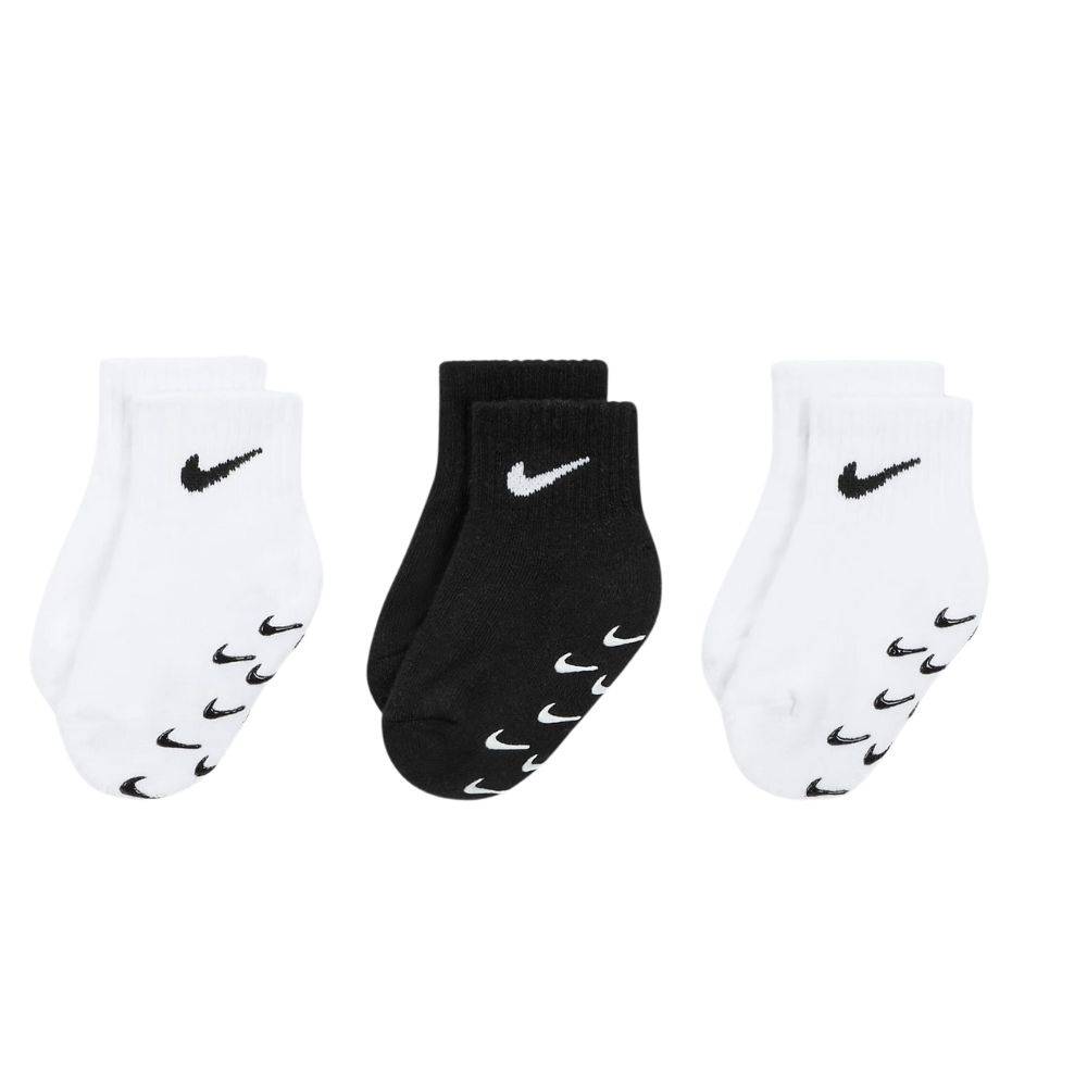 NIKE 3PK INFANT/TODDLER GRIPPER QUARTER SOCKS