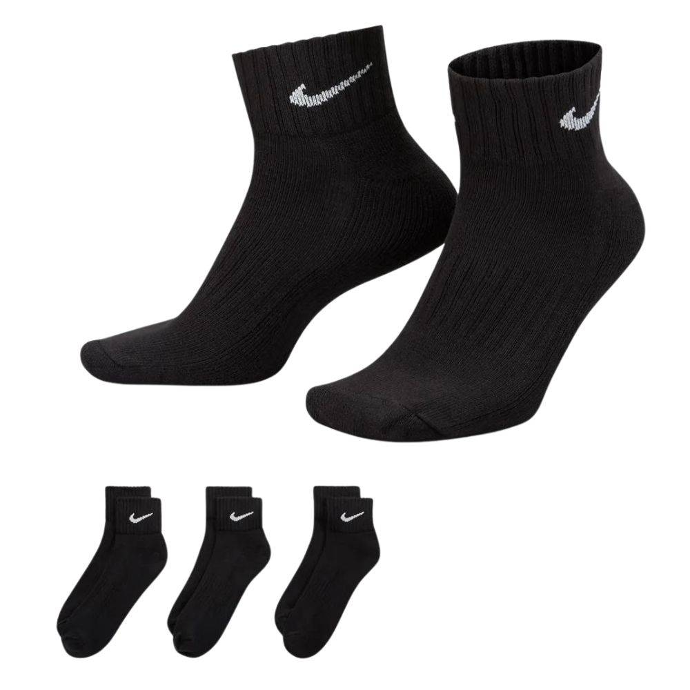 NIKE UNISEX CUSHION QUARTER 3PP SOCKS
