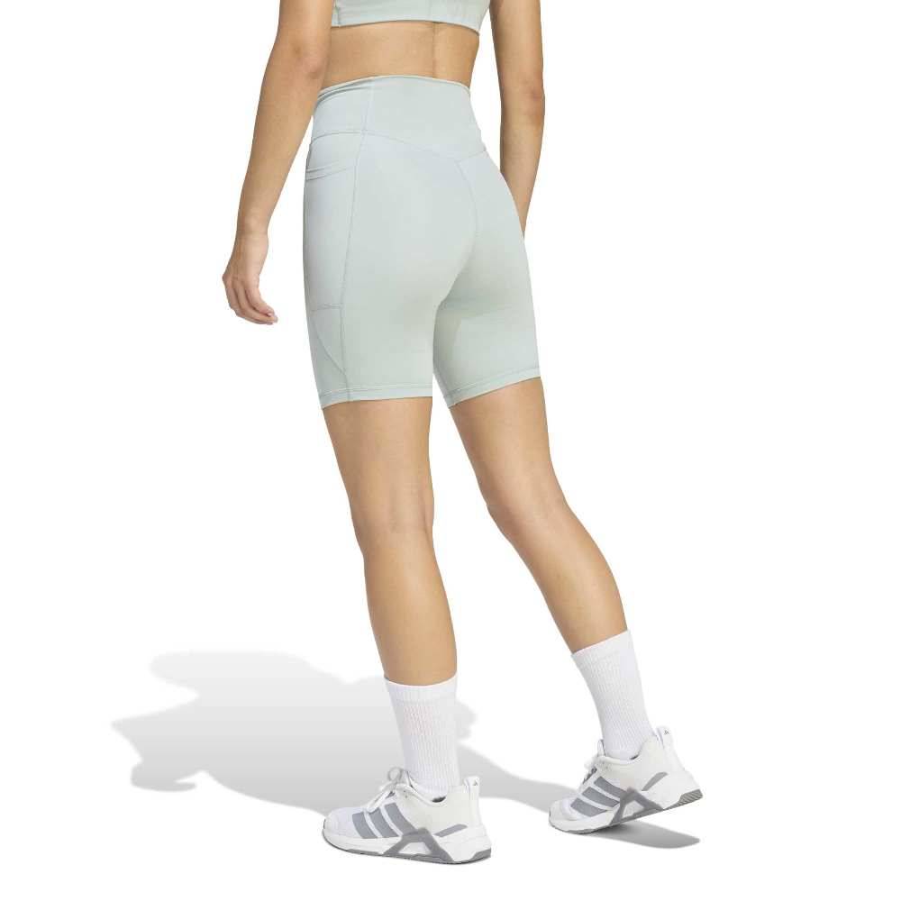 ADIDAS OPTIME ESSENTIALS STASH POCKET 7INCH SHORT LEGGINGS