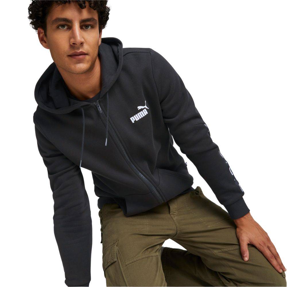 PUMA ESSENTIALS TAPE FULL-ZIP HOODIE