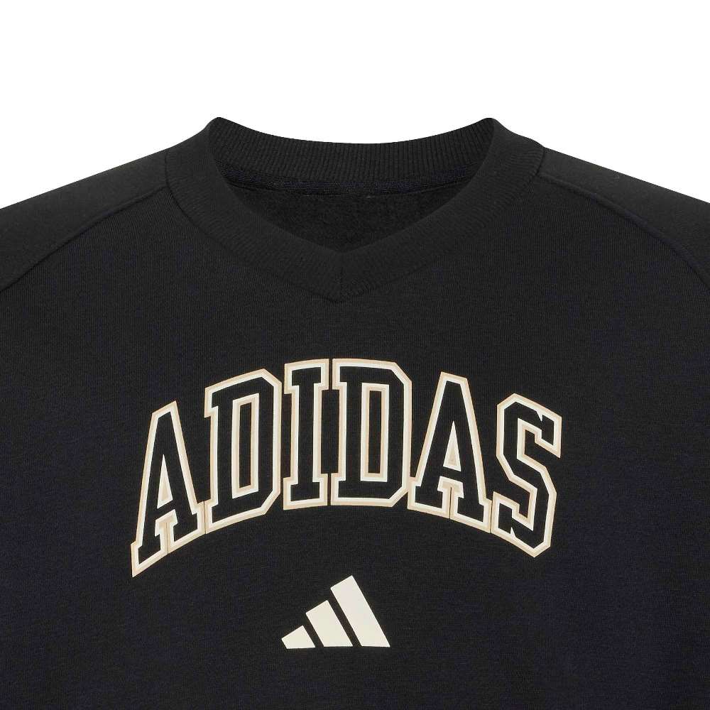 ADIDAS GIRLS SEASONALS COLLEGIATE TYPOGRAPHY V-NECK