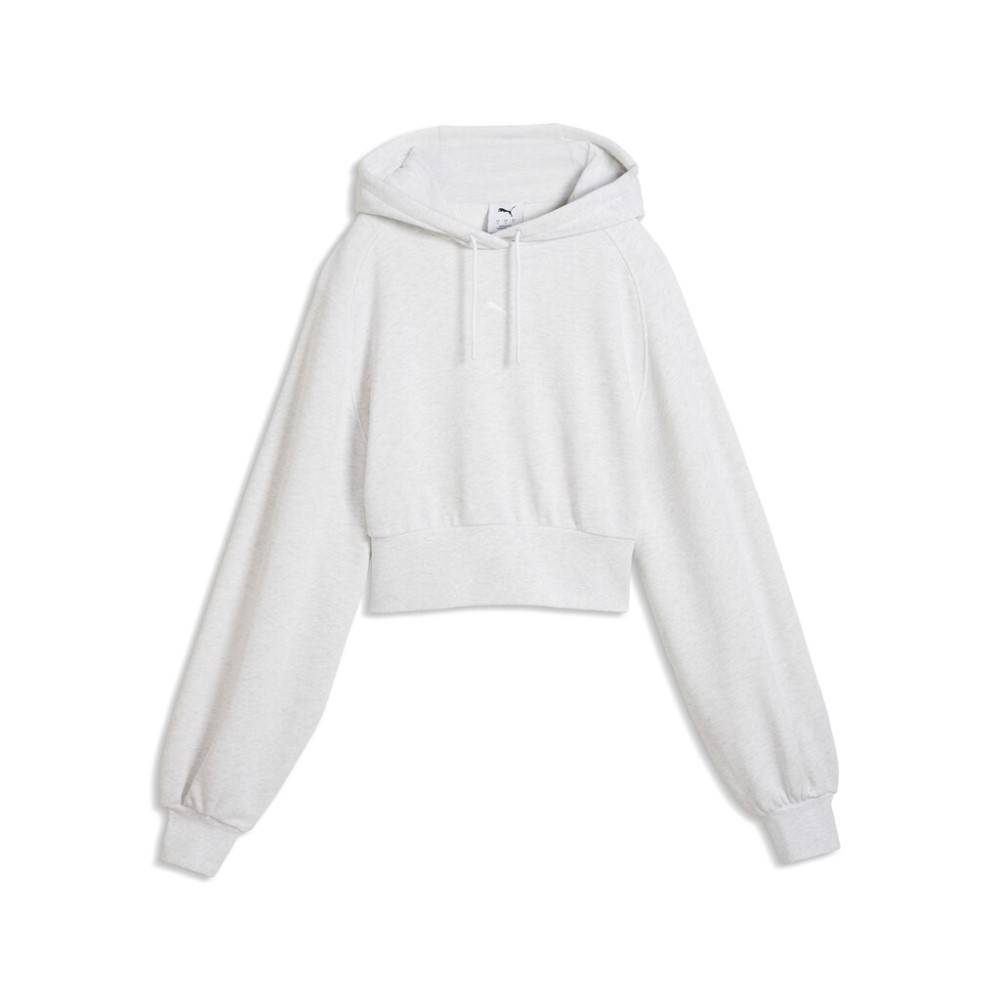 PUMA ESS  CROPPED BALLOON SLEEVE HOODIE TR