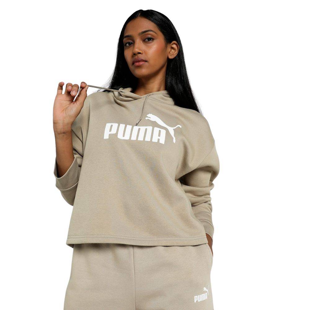 PUMA ESS CROPPED LOGO HOODIE FL