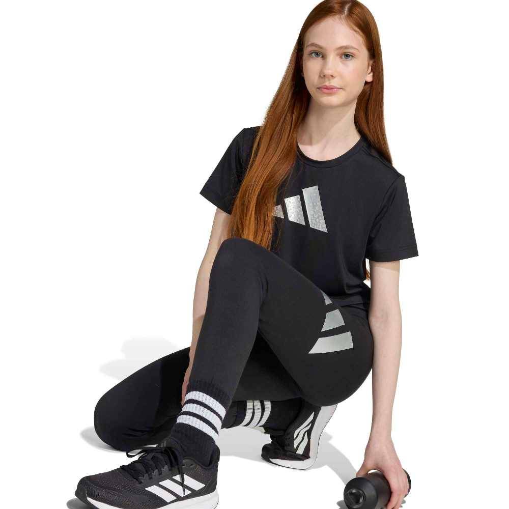 ADIDAS GIRLS EVERYDAY GLAM COTTON LEGGINGS