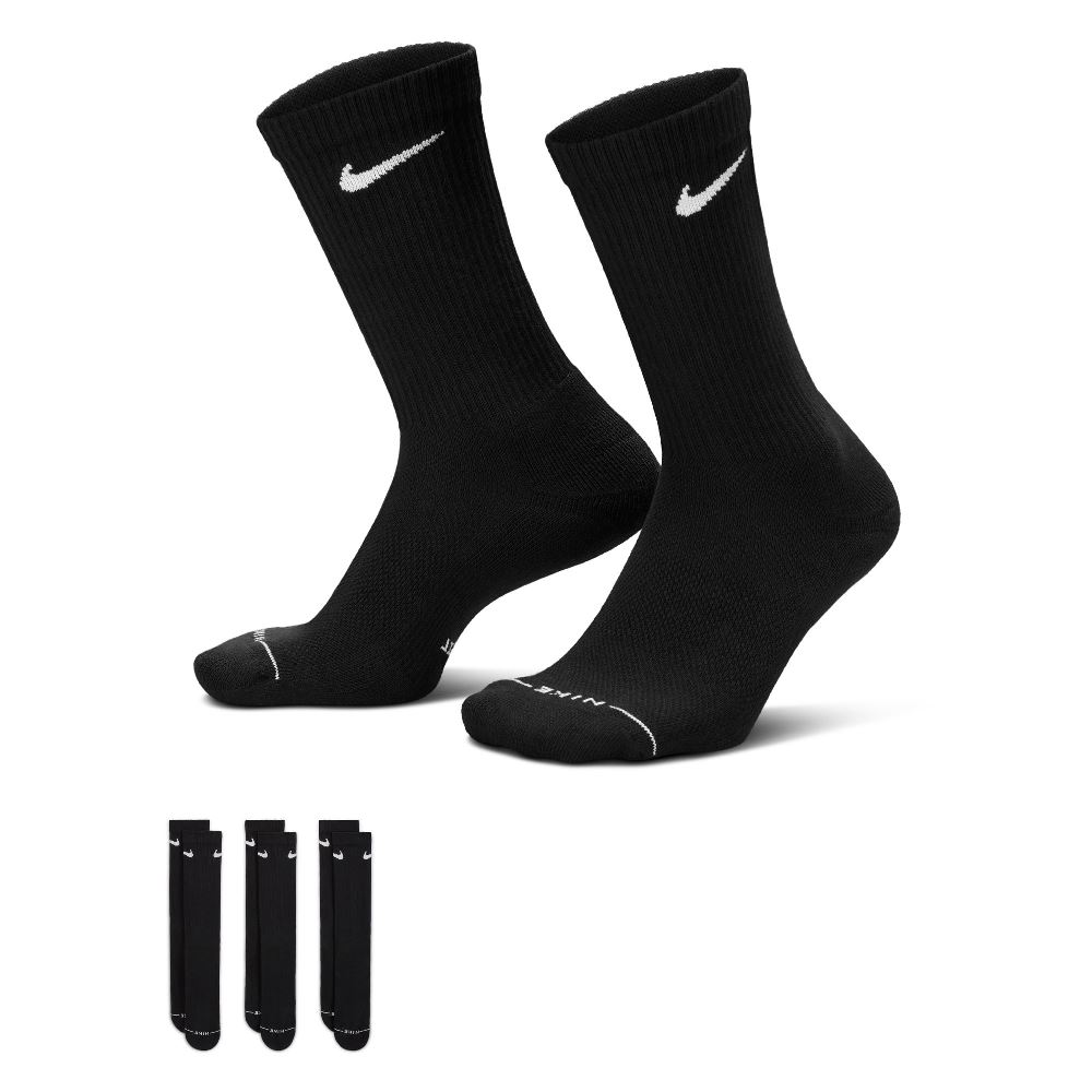 NIKE EVERYDAY ELEVATED CREW SOCKS (3-PAIRS)
