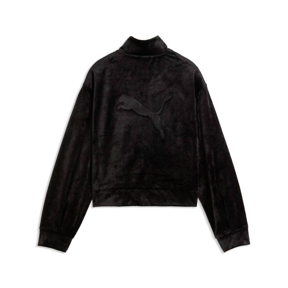 PUMA ESS ELEVATED VELOUR SHORT LENGTH  TRACKJACKET G