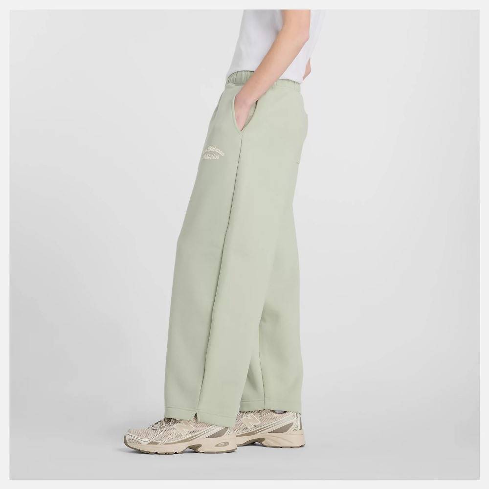 NEW BALANCE LINEAR HERITAGE FLEECE BARREL LEG PANT
