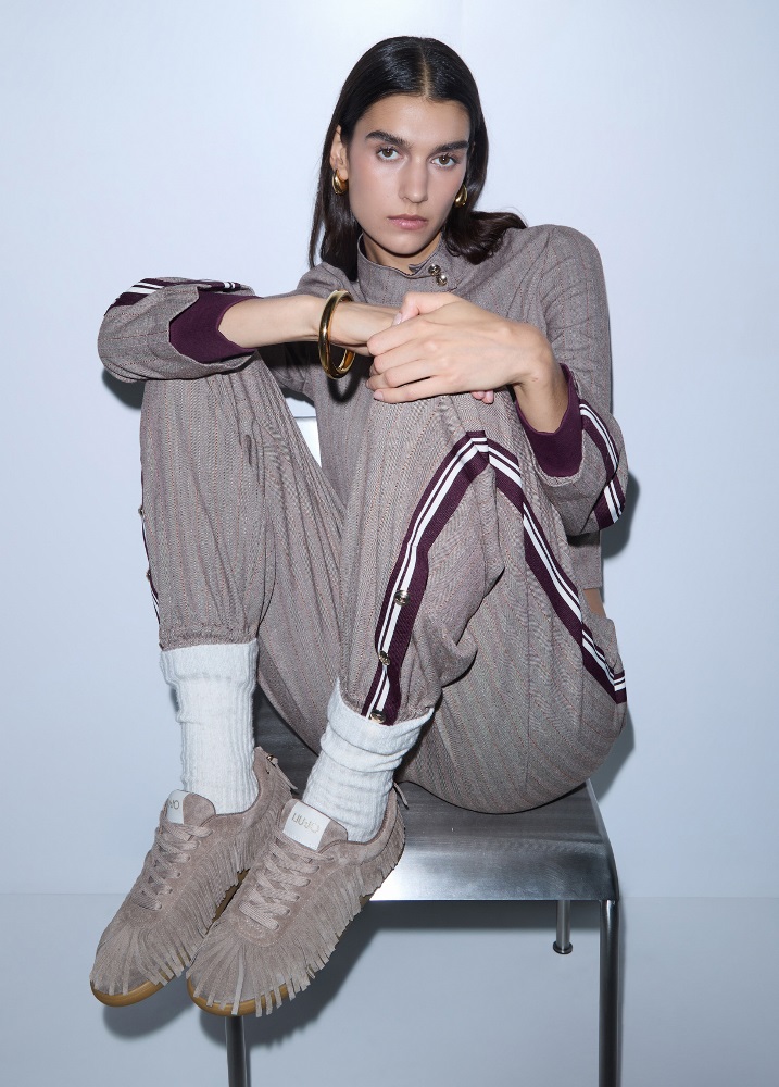 LIU JO CONNOR 04 - SUEDE FRINGE LOW SNEAKER