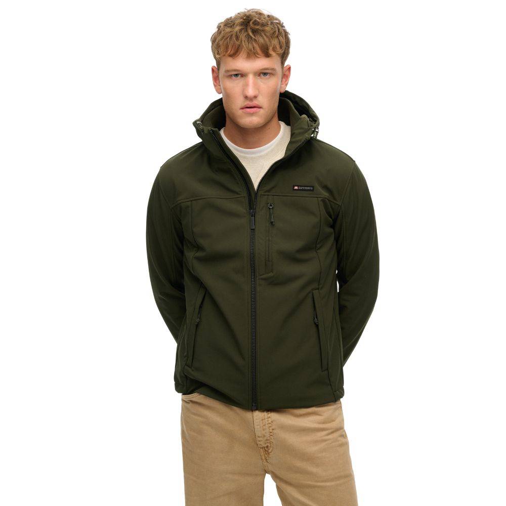 SUPERDRY HOODED SOFT SHELL TREKKER JACKET