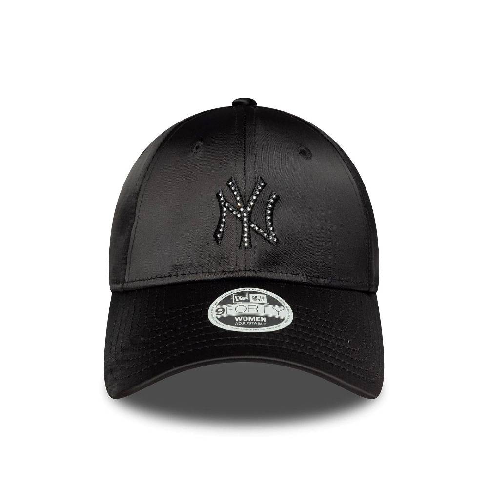 NEW ERA WMNS SATIN RHINESTONE 9FORTY NEW YORK YANKEES ADJUSTABLE CAP