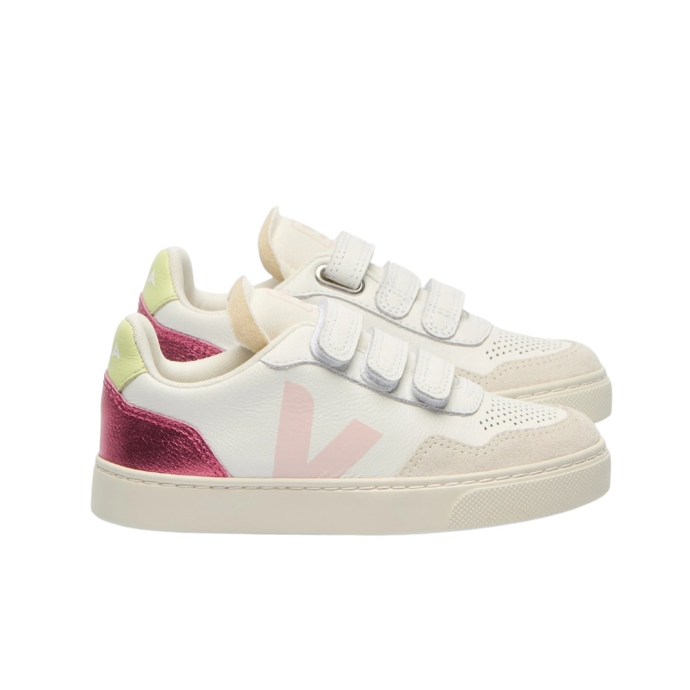 VEJA V-90 ORGANIC TRACED LEATHER KIDS