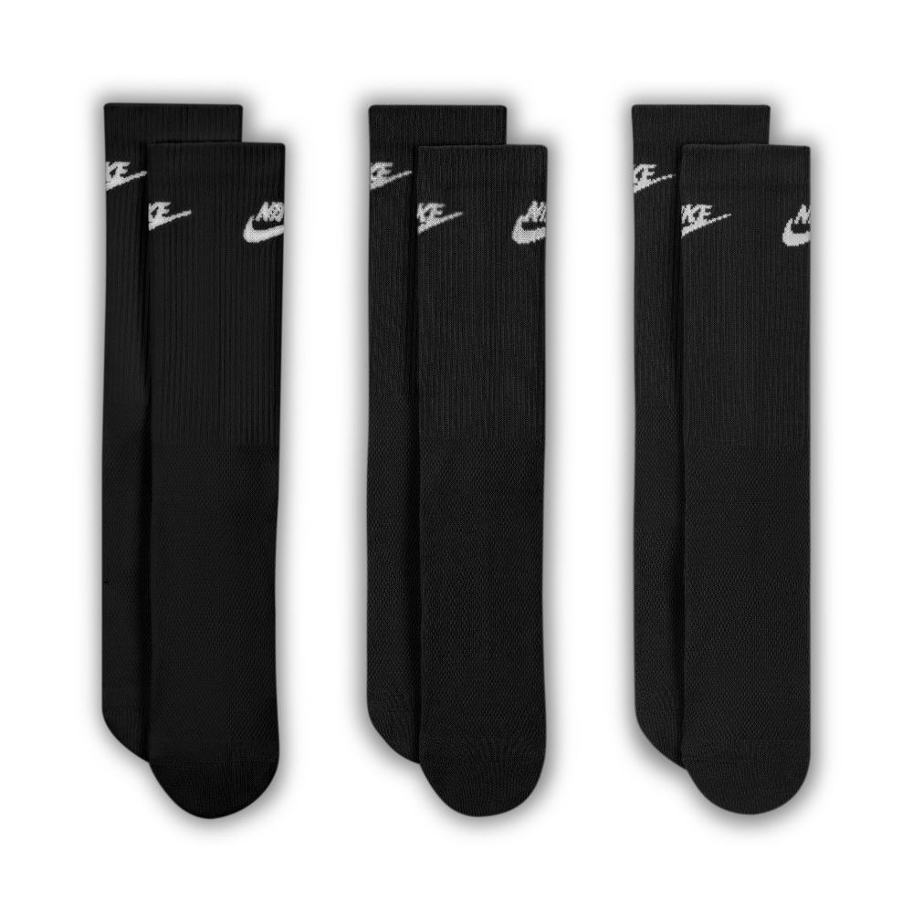 NIKE EVERYDAY ELEVATED CREW SOCKS FUTURA (3-PAIRS)