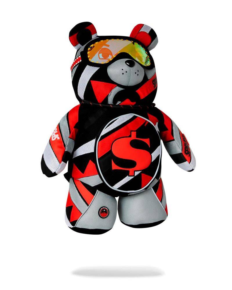 SPRAYGROUND SHREDDED ARCTIC MONEYBEAR BACKPACK