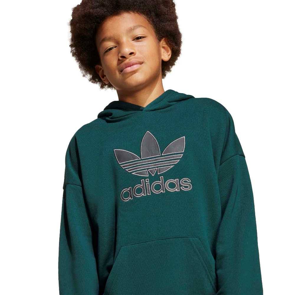 ADIDAS ORIGINALS YOUTH OVERSIZE HOODIE BIG LOGO EXECUTION