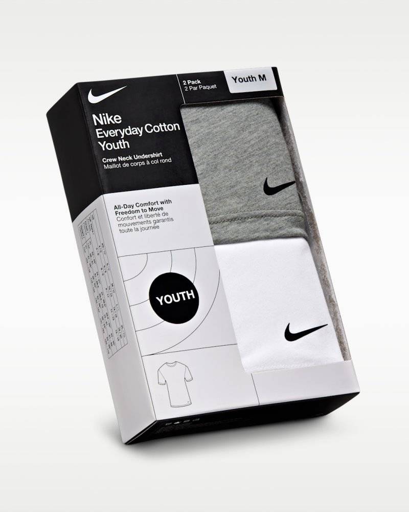 NIKE BOYS 2PK CREW UNDERSHIRT
