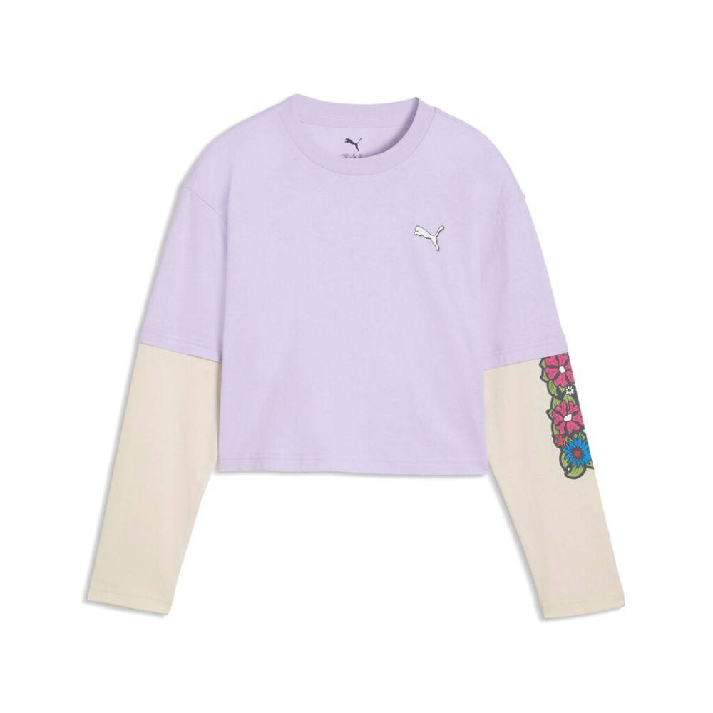 PUMA MID90S RELAXED SHORT LENGTH LAYERED LONGLSEEVE TEE G