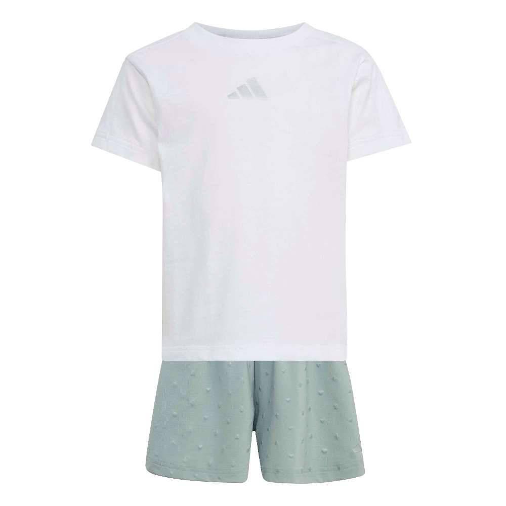 ADIDAS LITTLE GIRLS SEASONALS GLAM SHORT SET