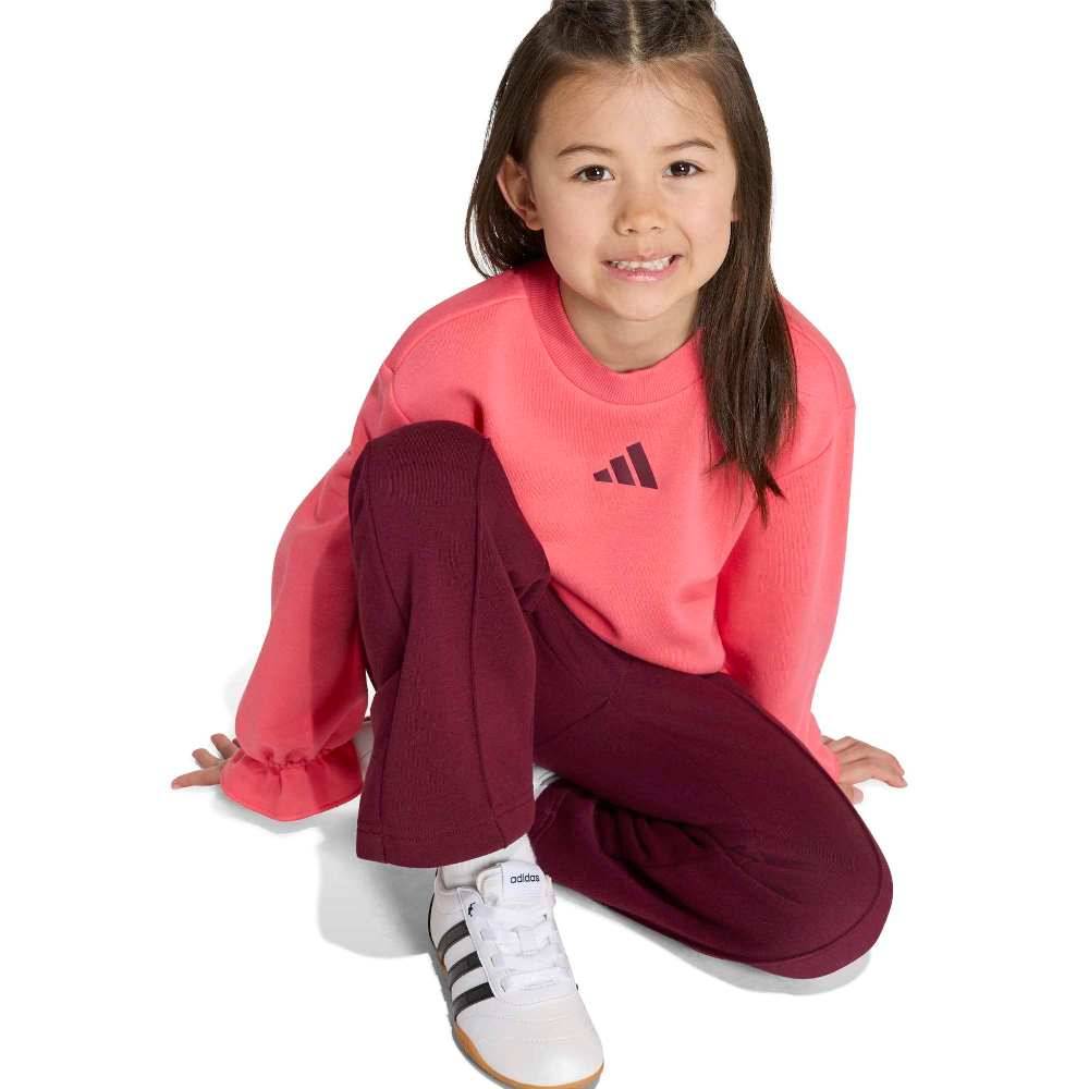 ADIDAS LITTLE GIRLS SEASONALS RUFFLES SWEATSET