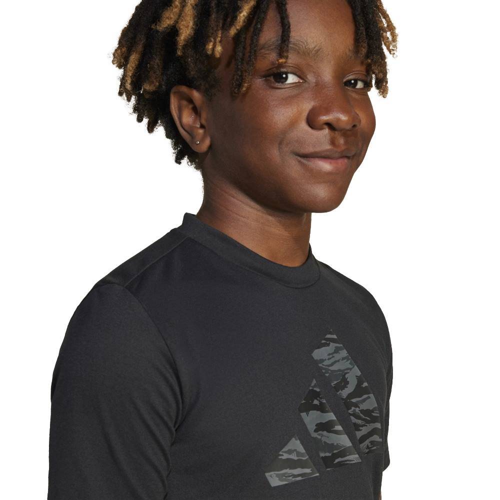 ADIDAS YOUTH TRAIN ESSENTIALS CAMO PRINT T-SHIRT