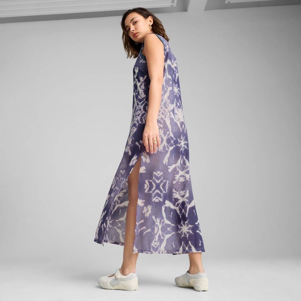 PUMA DARE TO MESH AOP COLUMN DRESS