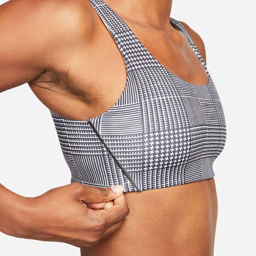 NIKE ALATE ALL U PLAID LIGHT-SUPPORT BRA
