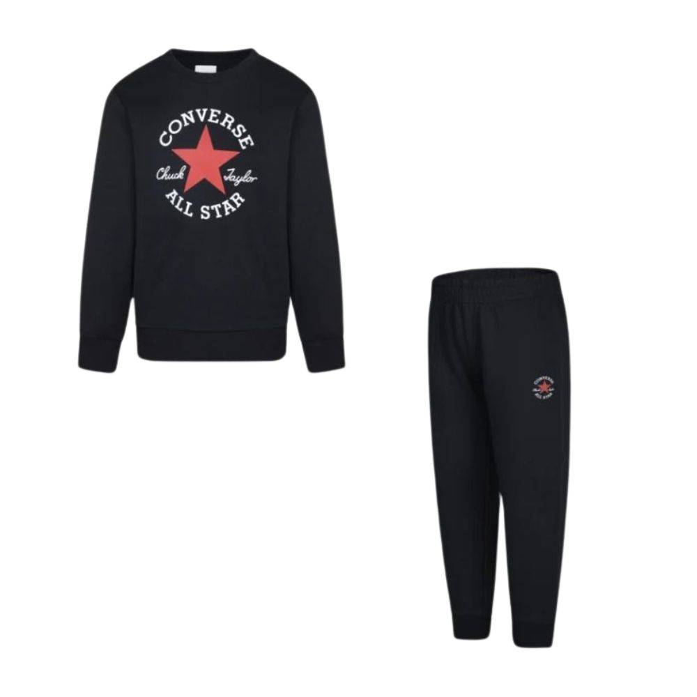 CONVERSE LITTLE KIDS DISSECTED CTP FLEECE CREW SET