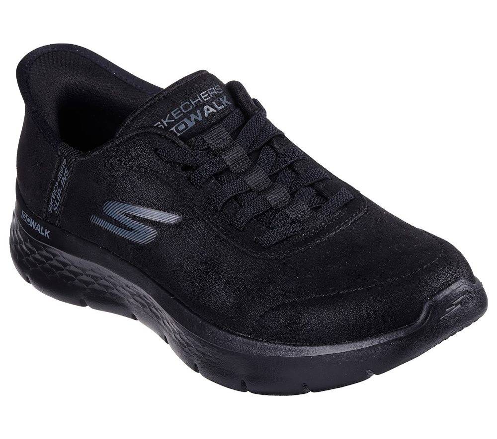 SKECHERS SLIP-INS: GO WALK FLEX - SUEDE BUNGEE