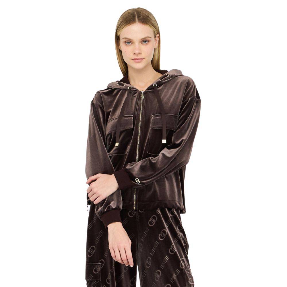 LIU JO CHENILLE HOODIE