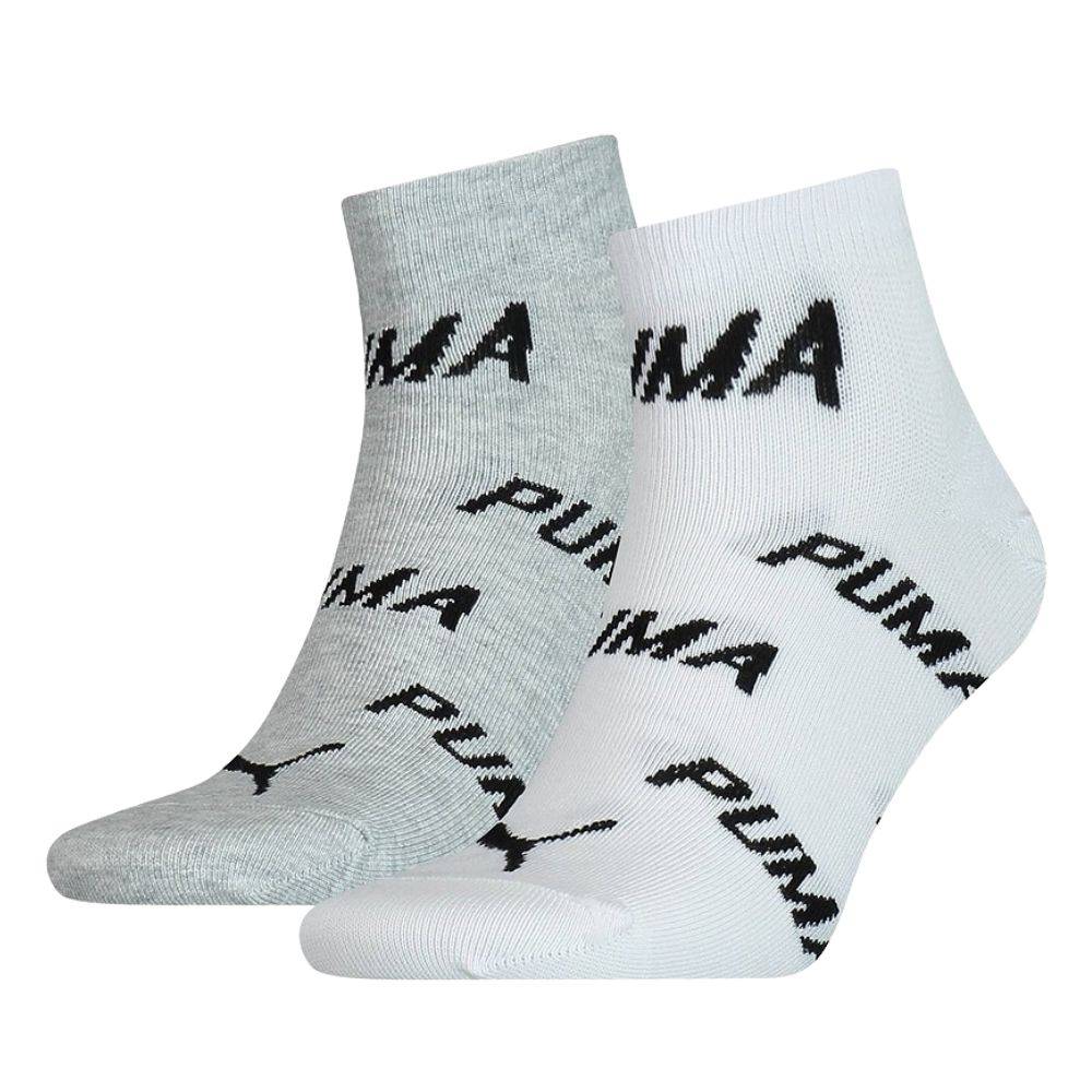 PUMA UNISEX BWT QUARTER 2-PAIRS SNEAKER SOCKS