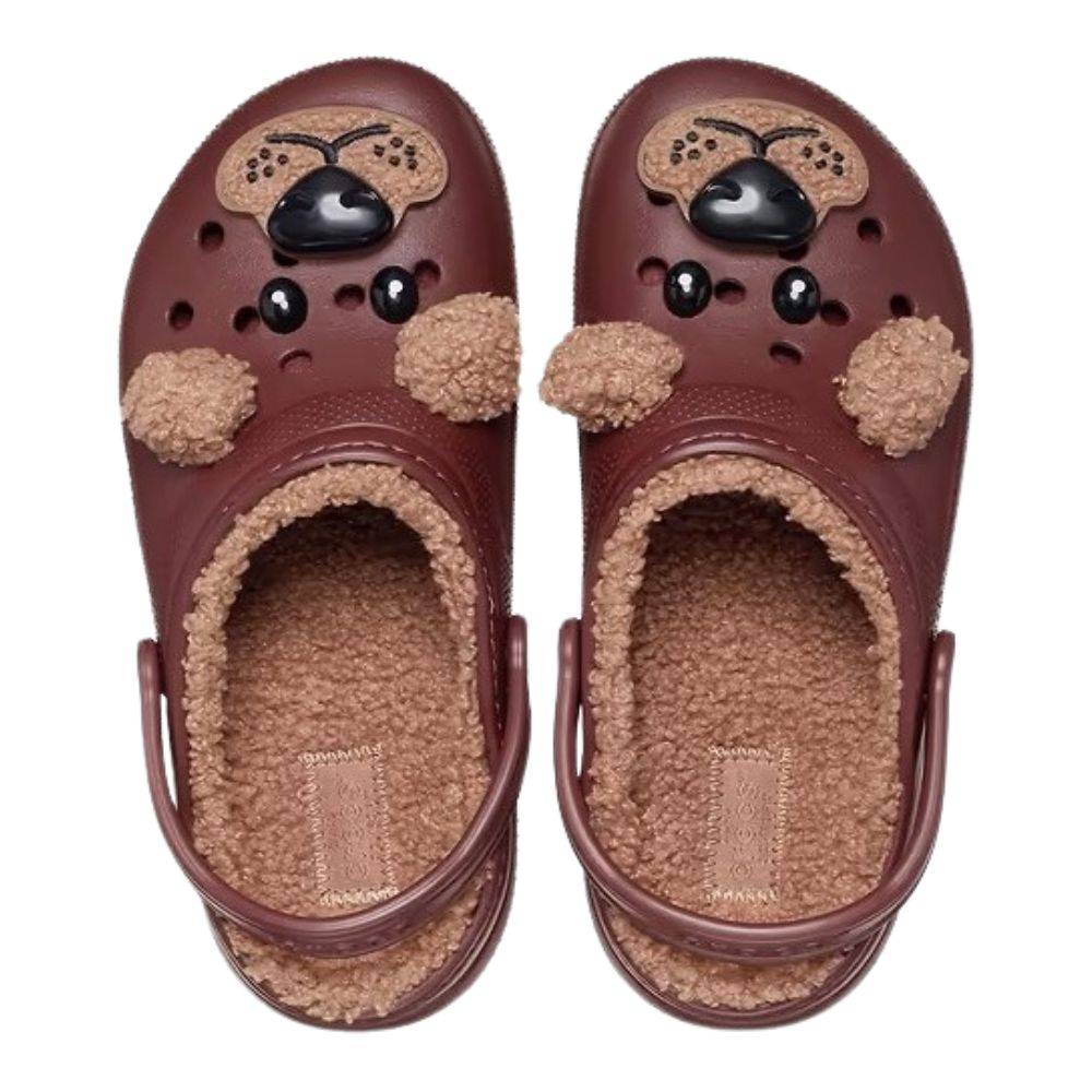 CROCS CLASSIC LINED IAM BROWN BEAR KIDS CLOGS