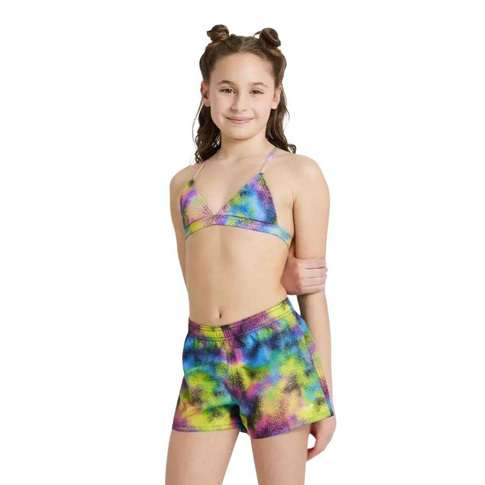 ARENA GIRLS BEACH SHORT ALLOVER SWIM-SUIT