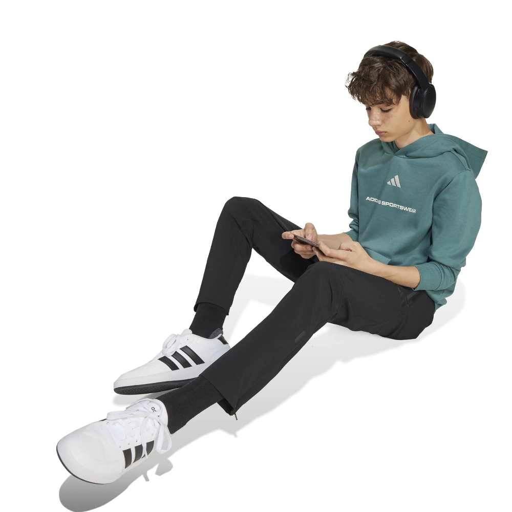 ADIDAS BOYS SLOGAN FLEECE HOODIE