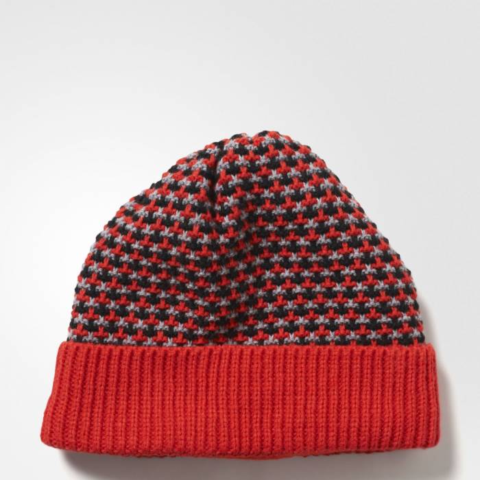 ADIDAS CLIMAHEAT STRIPED KNIT BEANIE