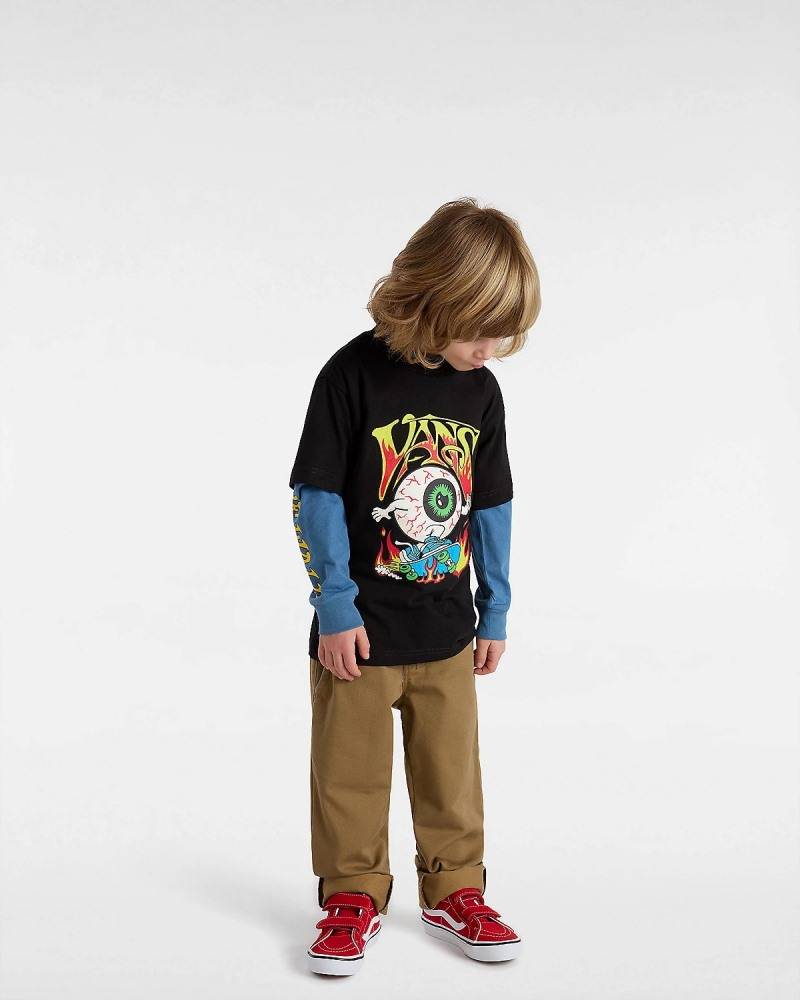 VANS LITTLE BOYS EYEBALLIE SS T-SHIRT