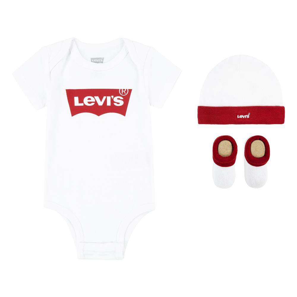 LEVIS BODYSUIT HAT BOOTIE SET